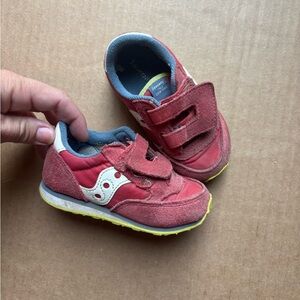 Saucony Kids Red and White Sneakers